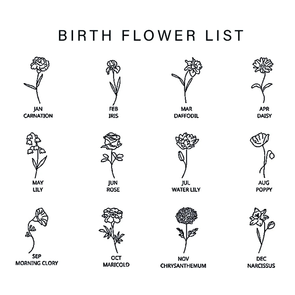 Kişiye Özel Doğum Ayı Çiçek Ko - Birth Flower Necklace incelemesi ve fiyatı