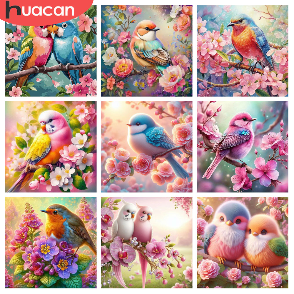 HUACAN Elmas Boyama Kuş Çiçek  - Photo Mosaic Print incelemesi ve fiyatı