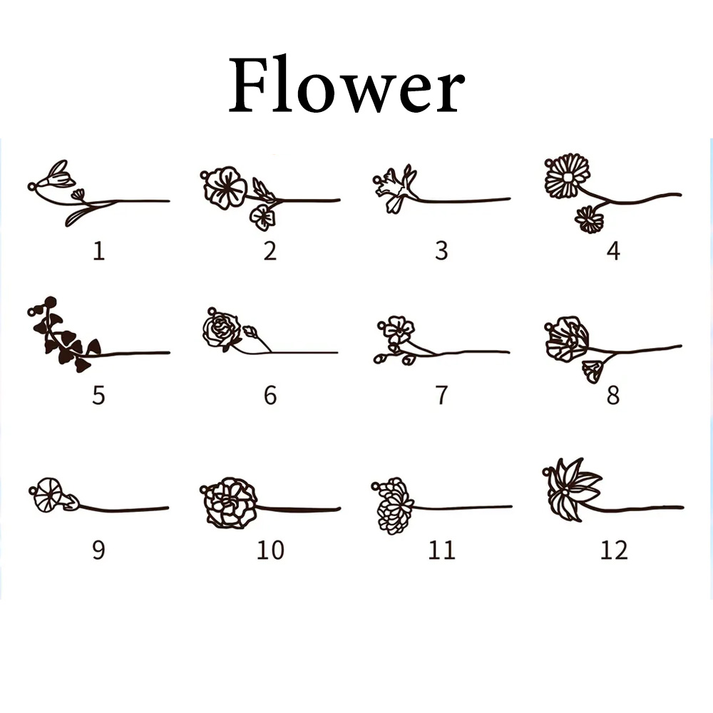Haiyufly kişiselleştirilmiş öz - Birth Flower Necklace incelemesi ve fiyatı